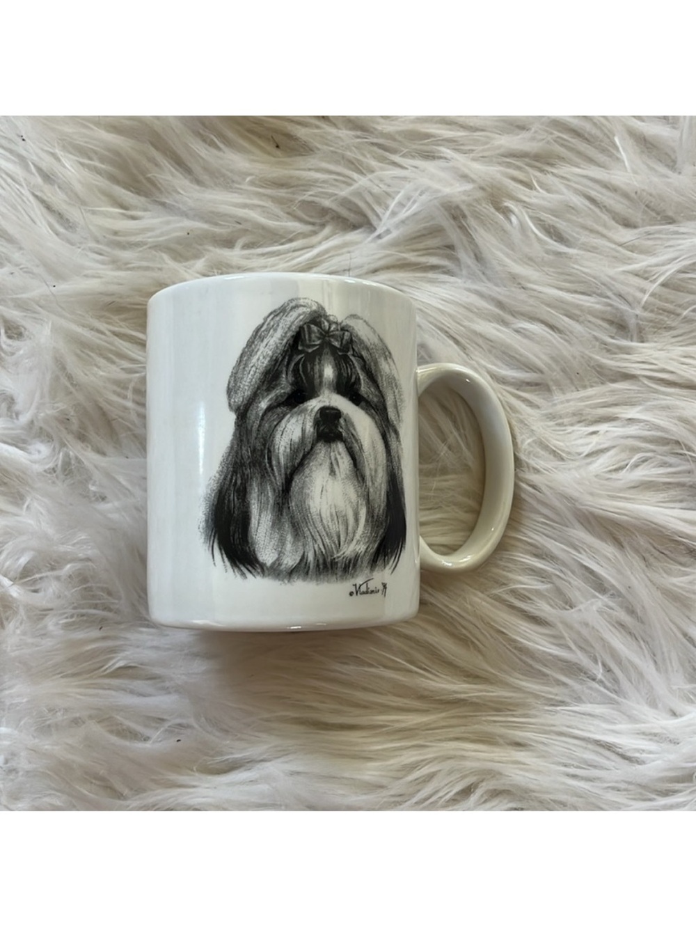 Rosalinde Shih Tzu dog coffee cup